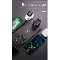 Kabelloses Ladegerät – Schnellladestation – für iPhone – Apple Watch – AirPods