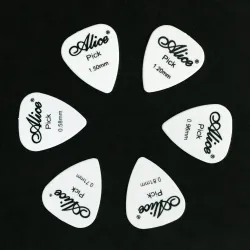 Plektren - 0,58 mm - 0,71 mm - 0,81 mm - 0,96 mm - 1,2 mm - 1,5 mm - 6 Stück