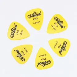 Guitar picks - 0.58mm - 0.71mm - 0.81mm - 0.96mm - 1.2mm - 1.5mm - 6 piecesGuitars