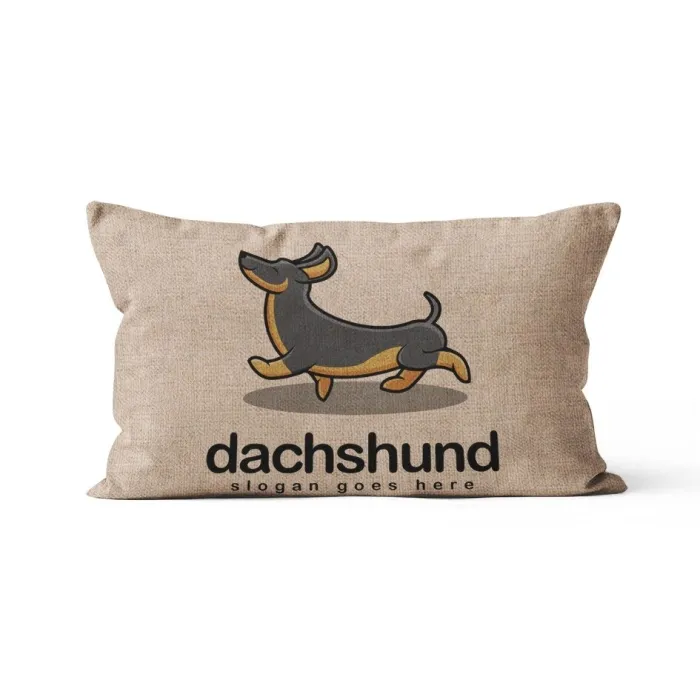 Rechteckiger Kissenbezug - mit Hundemuster - 30 * 50 cm