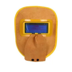 Auto darkening welding helmet - solar - leather maskHelmets
