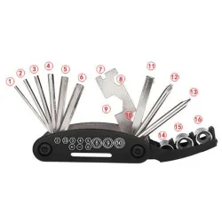 16 in 1 multifunction bike repair kitRepair