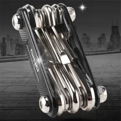 Giyo PT-07 - professionelles Wartungswerkzeug-Set - multifunktionales 11-in-1-Fahrradreparaturwerkzeug