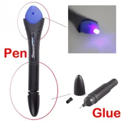 Flüssiger Sekundenkleber - Reparaturstift - mit UV-Licht