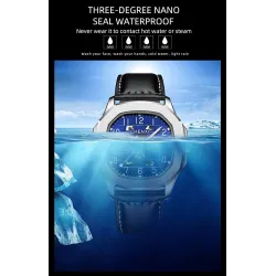 CHENXI - automatic mechanical Quartz watch - waterproof - skeleton design - blackWatches