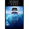 CHENXI - automatic mechanical Quartz watch - waterproof - skeleton design - blackWatches