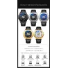 CHENXI - automatic mechanical Quartz watch - waterproof - skeleton design - gold / blackWatches