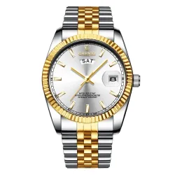 CHENXI – Luxus-Quarzuhr – Chronograph – Doppelkalender – wasserdicht – Edelstahl