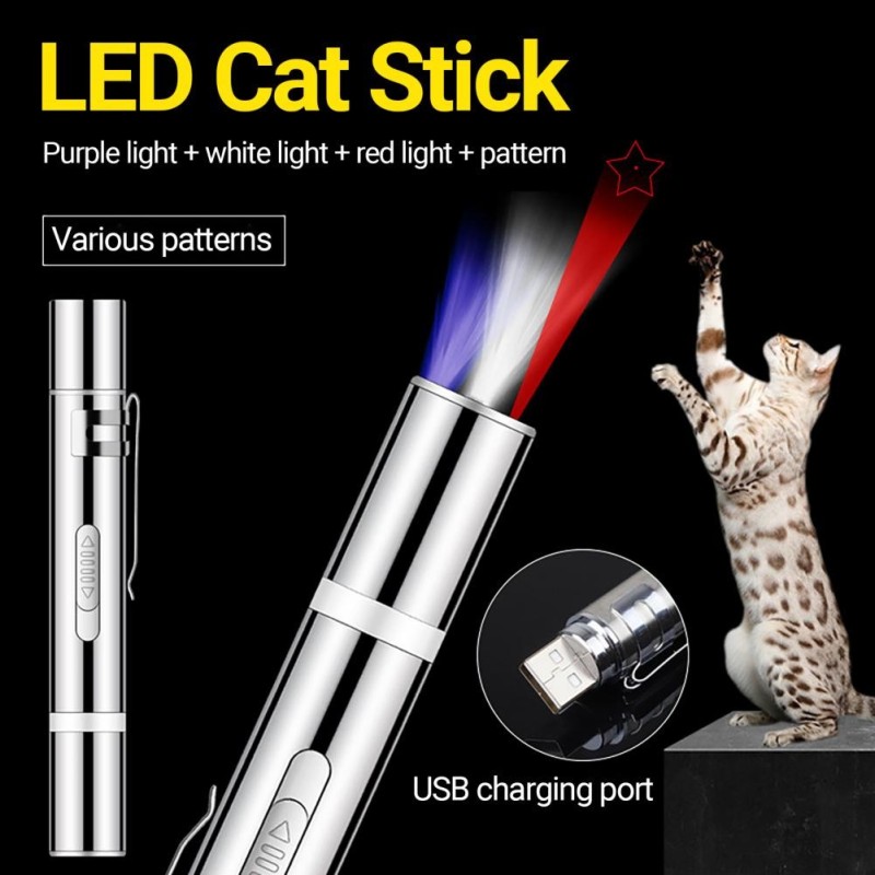 Laserstab - LED-Licht mit Mustern - Spielzeug für Haustiere