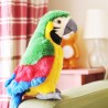 Sprechender Papagei aus Plüsch – wiederholt, was Sie sagen – wedelt mit den Flügeln – Plüschtier