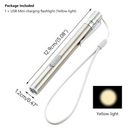 Mini-USB-Taschenlampe - Krankenpflege - Ärzte - Edelstahl
