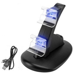 Duales Ladegerät – Ständer – USB – LED – für PS4 / PS4 Pro / PS4 Slim Controller