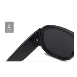 Runde große Sonnenbrille - Unisex - UV 400