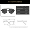 Runde Steampunk-Sonnenbrille - Lederverzierung - Unisex
