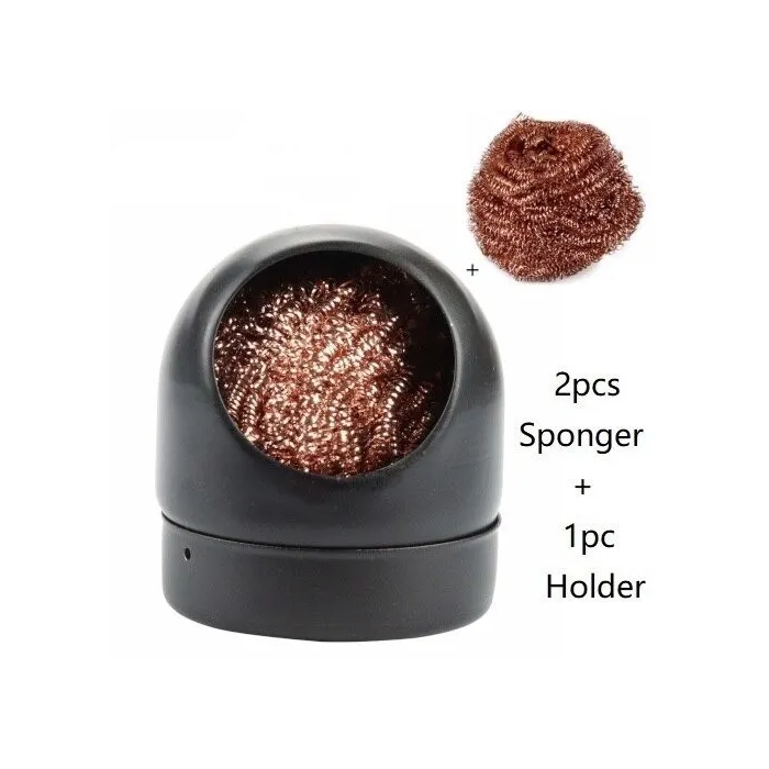 Welding / soldering iron tips cleaner - with sponge / holderSoldering