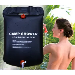 Camping-Duschtasche - solarbeheizt - PVC - 20L