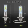Car LED bulb - super bright - 12 3535 SMD - 12V 24V 6000K - H1 - H3 - 2 piecesH1