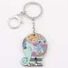 Colorful acrylic elephant - keychainKeyrings