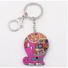 Bunter Acrylelefant - Schlüsselanhänger