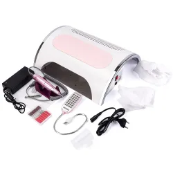 Alles in 1 – Nageltrockner/Nagelstaubsammler/Nagelbohrer – LED-UV-Lampe – 54 W – 25000 U/min