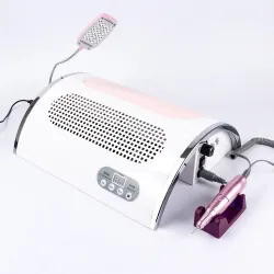 All in 1 - nail dryer / nail dust collector / nail drill - LED UV lamp - 54W - 25000RPMEquipment