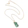 Natural crystal stone pendant - with necklaceNecklaces