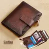 Vintage Multifunktions-Geldbörse - RFID-Schutz - echtes Leder