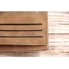 Kurze Ledergeldbörse - Kartenhalter - mit Reißverschluss