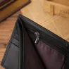 Klassische Herrenbrieftasche - Kartenhalter - Reißverschluss - echtes Leder