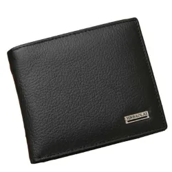 Klassische Herrenbrieftasche - Kartenhalter - Reißverschluss - echtes Leder
