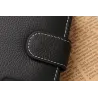 Kurze Herrenbrieftasche - Kartenhalter - echtes Leder