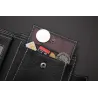 Kurze Herrenbrieftasche - Kartenhalter - echtes Leder