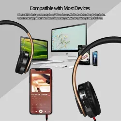 Kabellose / Bluetooth-Kopfhörer - Headset - eingebautes Mikrofon
