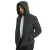 USB - elektrisch beheizte Thermojacke mit Kapuze / Reißverschlüssen