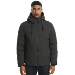 USB - elektrisch beheizte Thermojacke mit Kapuze / Reißverschlüssen