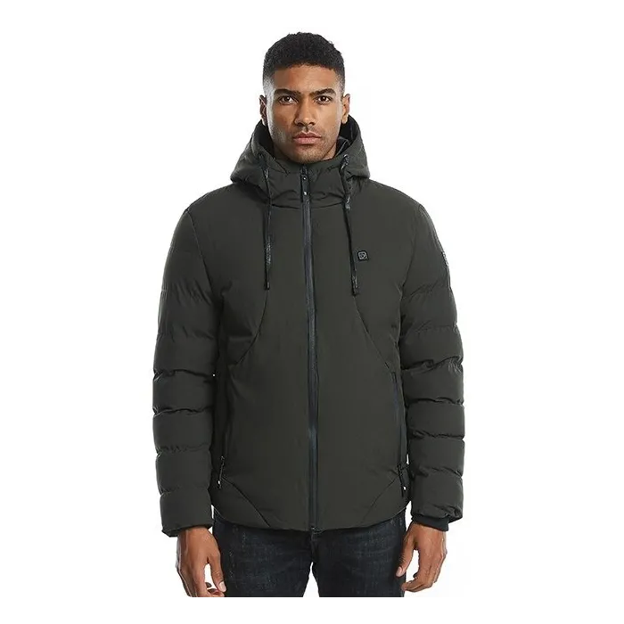 USB - elektrisch beheizte Thermojacke mit Kapuze / Reißverschlüssen