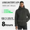 USB - electric heated thermal jacket with hood / zippersJackets