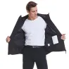 USB - elektrisch beheizte Thermojacke mit Kapuze / Reißverschlüssen