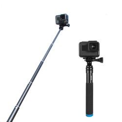 Ausziehbarer Hand-Selfie-Stick – Teleskopstange – Aluminiumlegierung – für GoPro / Xiaoyi / SJCAM