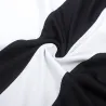 Ärmelloses Minikleid - schwarz/weiß gestreift - Übergröße