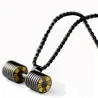 Dumbbell pendant with necklace - stainless steelNecklaces