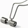 Dumbbell pendant with necklace - stainless steelNecklaces