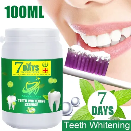 Teeth whitening powder - plaque / stains remover - fresh breathTeeth Whitening