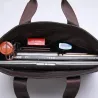 Elegante Umhängetasche aus Leder - breit