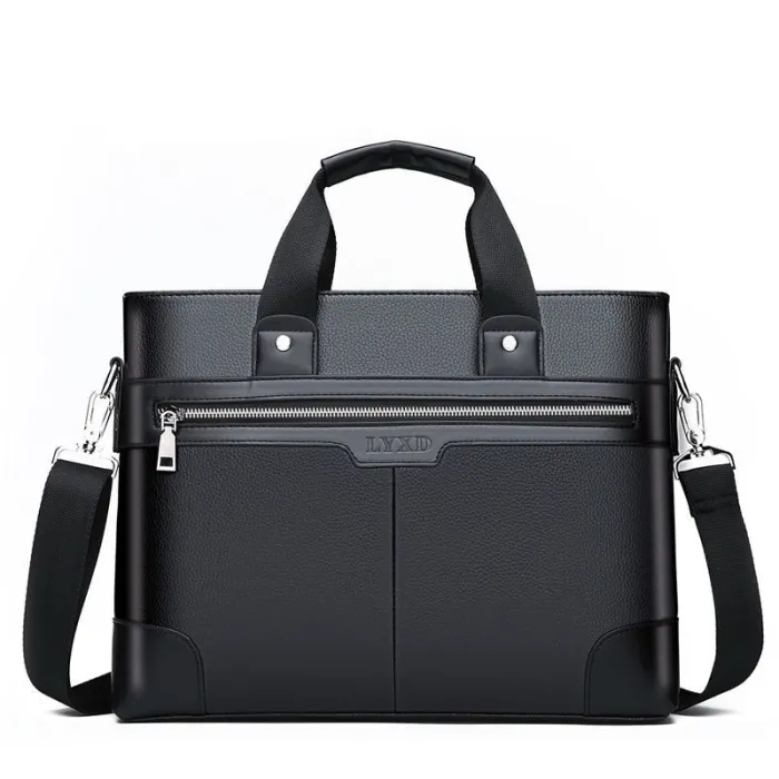 Elegante Umhängetasche aus Leder - breit
