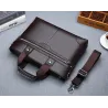 Elegante Umhängetasche aus Leder - breit
