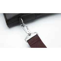 Elegante Umhängetasche aus Leder - breit