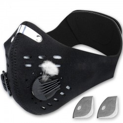 Gesichts-/Mundschutzmaske – KN95 – mit PM25-Filter – Luftventil – antibakteriell