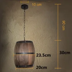 Vintage Barrel - hängende Deckenlampe