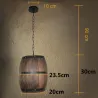 Vintage Barrel - hängende Deckenlampe